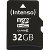 Κάρτα Μνήμης micro SDHC card intenso 32GB class 10